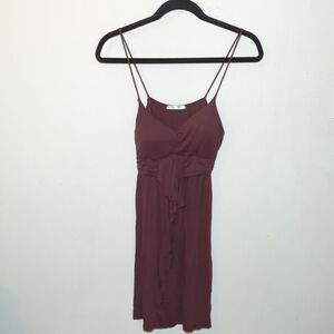 Mai Tai Purple Ruffle Front Sundress with Spaghetti Straps Women's Size XS*